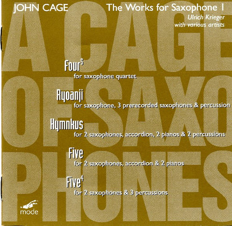John Cage - The Works For Saxophone 1