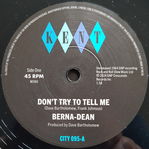 Berna-Dean - Don't Try To Tell Me