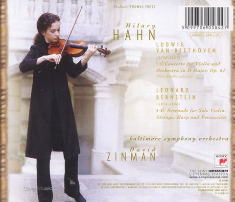 Beethoven - Bernstein - Hilary Hahn, Baltimore Symphony Orchestra, David Zinman - Violin Concerto / Serenade