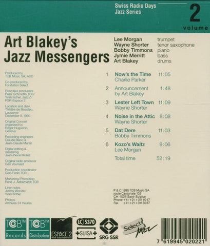 Art Blakey's Jazz Messengers - Lausanne 1960, Part I