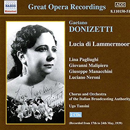 Donizetti / Chorus And Orchestra Of The Italian Broadcasting Authority / Ugo Tansini - Lucia Di Lammermoor