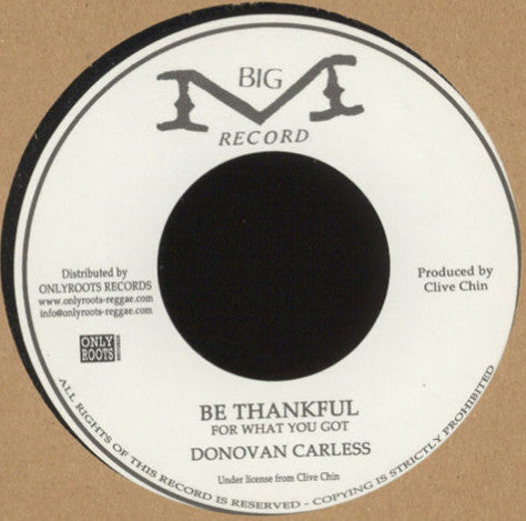 Donovan Carless - Be Thankful
