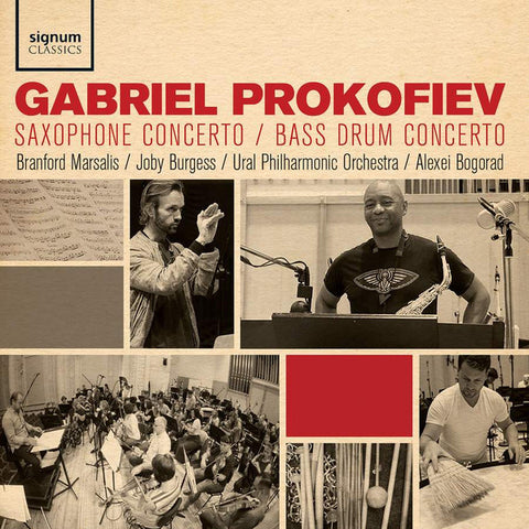 Gabriel Prokofiev, Branford Marsalis, Joby Burgess, The Ural Philharmonic Orchestra, Alexei Bogorad - Saxophone Concerto / Bass Drum Concerto