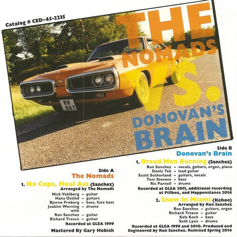 The Nomads / Donovan's Brain, - The Nomads Vs. Donovan's Brain