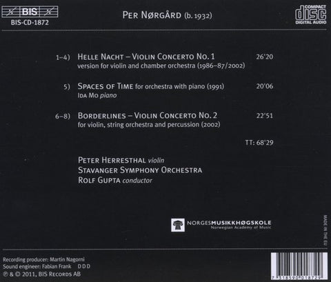 Per Nørgård, Peter Herresthal - Violin Concerts 1 & 2 - Spaces In Time