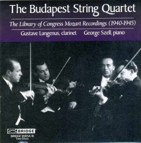 The Budapest String Quartet - The Library Of Congress Mozart Recordings (1940-1945)