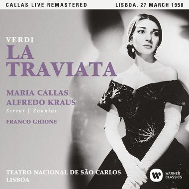 Verdi - Maria Callas, Alfredo Kraus, Sereni, Laura Zannini, Franco Ghione, Teatro Nacional De São Carlos - La Traviata