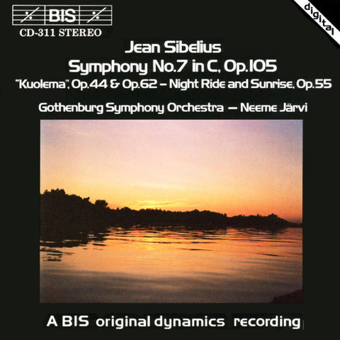 Jean Sibelius, The Gothenburg Symphony Orchestra – Neeme Järvi - Symphony No.7 In C, Op.105 / 