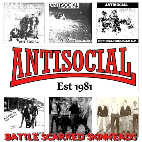 Antisocial, - Battle Scarred Skinheads