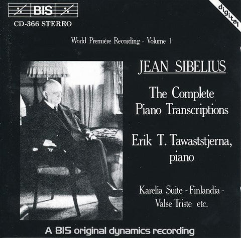 Jean Sibelius / Erik T. Tawaststjerna - The Complete Piano Transcriptions, Volume 1