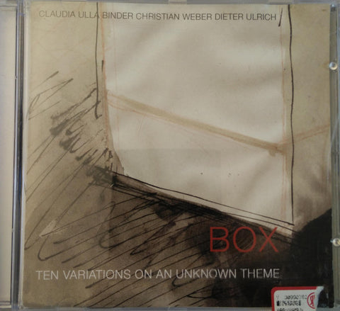 BOX : Claudia Ulla Binder, Christian Weber, Dieter Ulrich - Ten Variations On An Unknown Theme