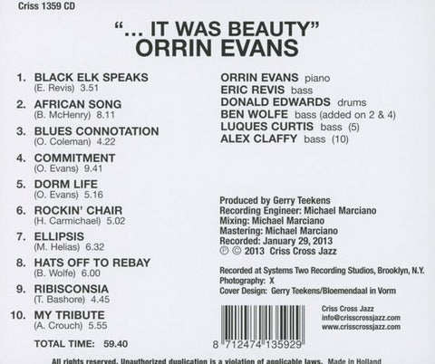 Orrin Evans - It Was Beauty