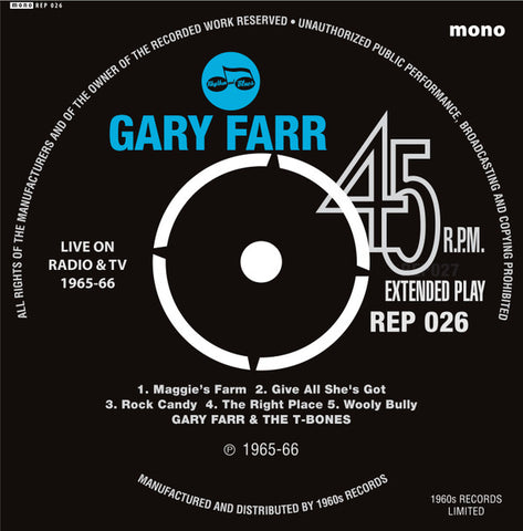 Gary Farr & The T-Bones - Live On Radio & TV 1965-66