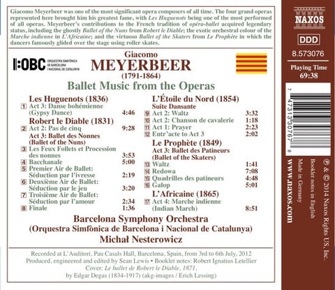 Giacomo Meyerbeer - Ballet Music From The Operas