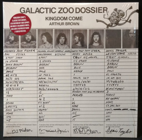 Kingdom Come Arthur Brown - Galactic Zoo Dossier