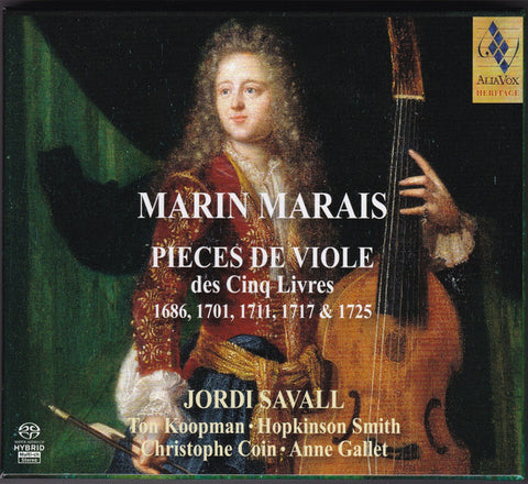Marin Marais, Jordi Savall • Ton Koopman • Hopkinson Smith • Christophe Coin • Anne Gallet - Pièces De Viole Des Cinq Livres (1686 - 1725)