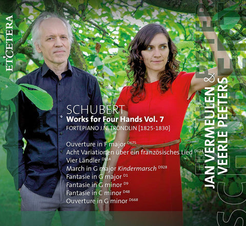 Schubert, Jan Vermeulen & Veerle Peeters - Works For Four Hands Vol. 7