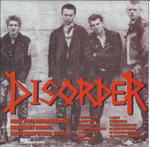 Disorder - Demo 1980 / Live 1982