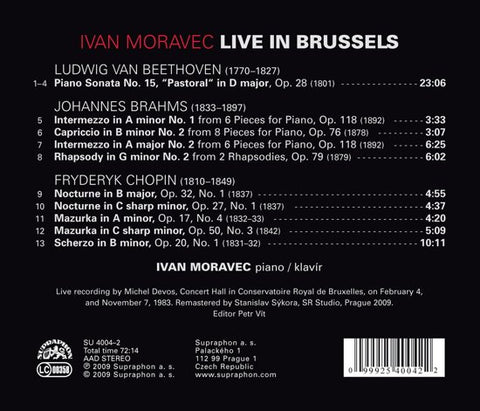 Ivan Moravec - Live In Brussels