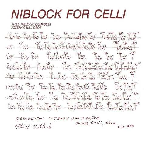 Phill Niblock, Joseph Celli - Niblock For Celli / Celli Plays Niblock