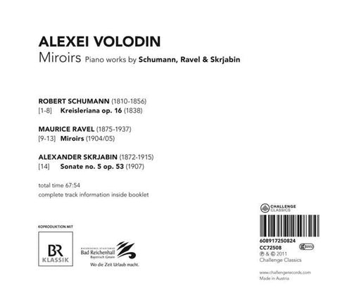 Alexei Volodin - Miroirs (Piano Works By Schumann, Ravel & Skrjabin)