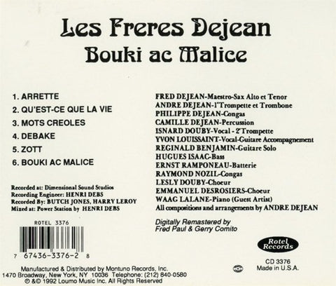 Les Freres Dejean - Bouki Ac Malice