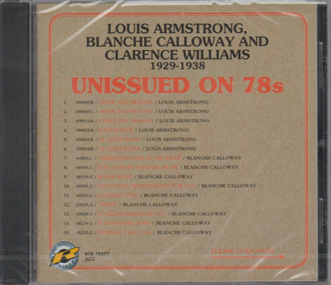 Various - Unissued On 78s Louis Armstrong, Blance Calloway And Clarence Williams 1929-1938