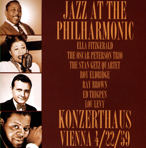 Jazz At The Philharmonic, Ella Fitzgerald, The Oscar Peterson Trio, Stan Getz Quartet, Roy Eldridge, Ed Thigpen, Lou Levy - Konzerthaus Vienna 4/22/59