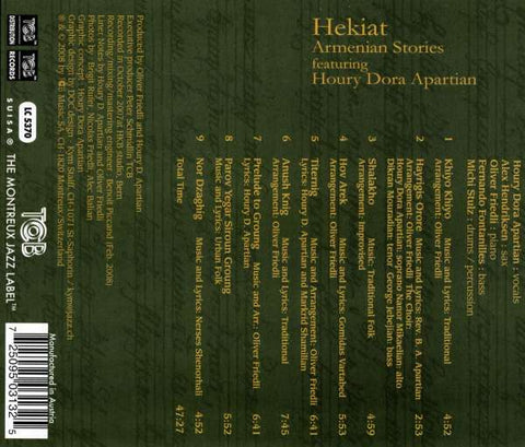 Hekiat, Houry Dora Apartian - Armenian Stories