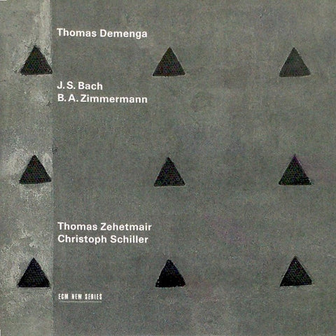 Thomas Demenga - J.S. Bach / B.A. Zimmermann, - J.S. Bach / B.A. Zimmermann