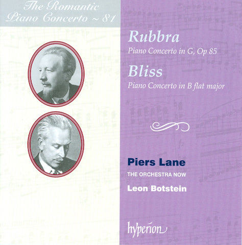 Rubbra, Bliss, Piers Lane, The Orchestra Now, Leon Botstein - Piano Concertos