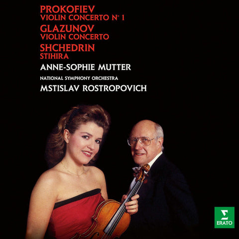 Prokofiev, Glazunov, Shchedrin, National Symphony Orchestra, Anne-Sophie Mutter, Mstislav Rostropovich - Violin Concerto No 1 / Violin Concerto / Stihira