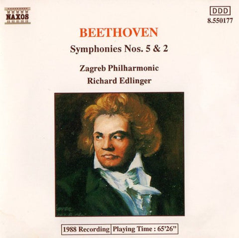 Beethoven, Zagreb Philharmonic, Richard Edlinger - Symphonies Nos. 5 & 2