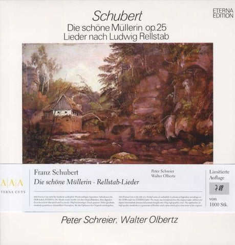 Franz Schubert, Walter Olbertz, Peter Schreier - Die Schöne Müllerin Op. 25, Lieder Nach Ludwig Rellstab