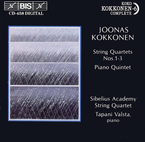 Joonas Kokkonen, Sibelius Academy String Quartet, Tapani Valsta - String Quartets Nos. 1-3, Piano Quartet
