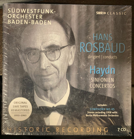 Hans Rosbaud Dirigiert | Conducts Haydn, Südwestfunkorchester Baden-Baden - Sinfonien, Concertos (Aufnahmen | Recordings 1952-1962)