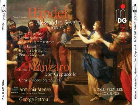 Georg Friedrich Händel, Niccolò Manzaro, Armonia Atenea, George Petrou - Alessandro Severo, Don Crepuscolo