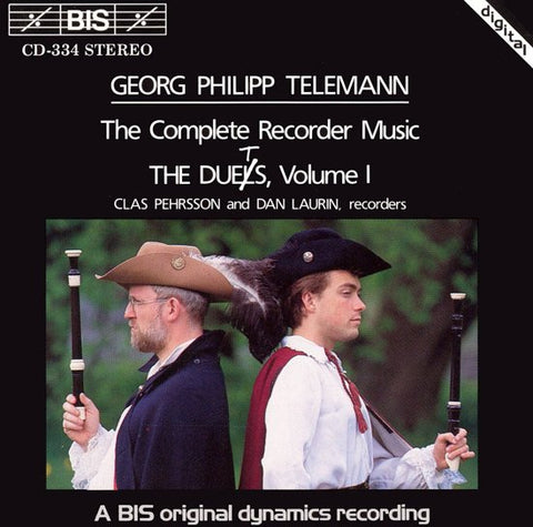 Georg Philipp Telemann - Clas Pehrsson, Dan Laurin - The Complete Recorder Duets, Volume I