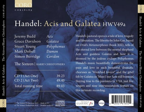 Handel – Harry Christophers, The Sixteen - Acis And Galatea
