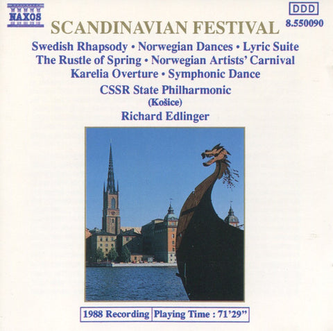 CSSR State Philharmonic (Košice), Richard Edlinger - Scandinavian Festival