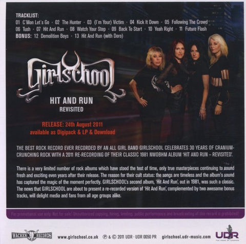 Girlschool - Hit And Run - Revisited