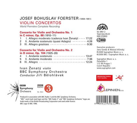 Foerster, Ivan Ženatý, BBC Symphony Orchestra, Jiří Bělohlávek - Violin Concertos