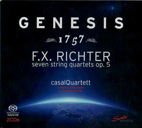 F.X. Richter, casalQuartet - Genesis 1757 - Seven String Quartets Op. 5